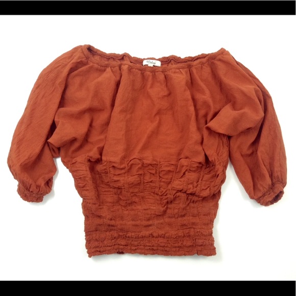 Anthropologie Tops - Wolven for Anthropologie Smocked Bubble Top